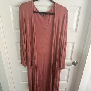 Lulus Pink Long Cardigan Duster